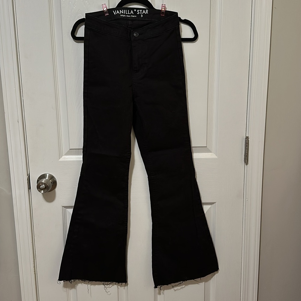 Vanilla Star Black High Rise Flare